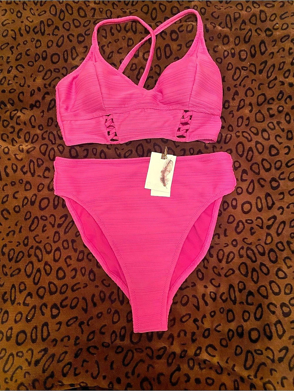 Jessica Simpson Pink Bikini Set new with tags